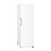 LG 386L Vapaasti seisova jääkaappi (Valkoinen) - Energialuokka D, Door Cooling™, LINEARCooling™, Moist Balance Crisper™, Vasen sivunäkymä avoinna ruokaa, GLT51SWGSF, thumbnail 11