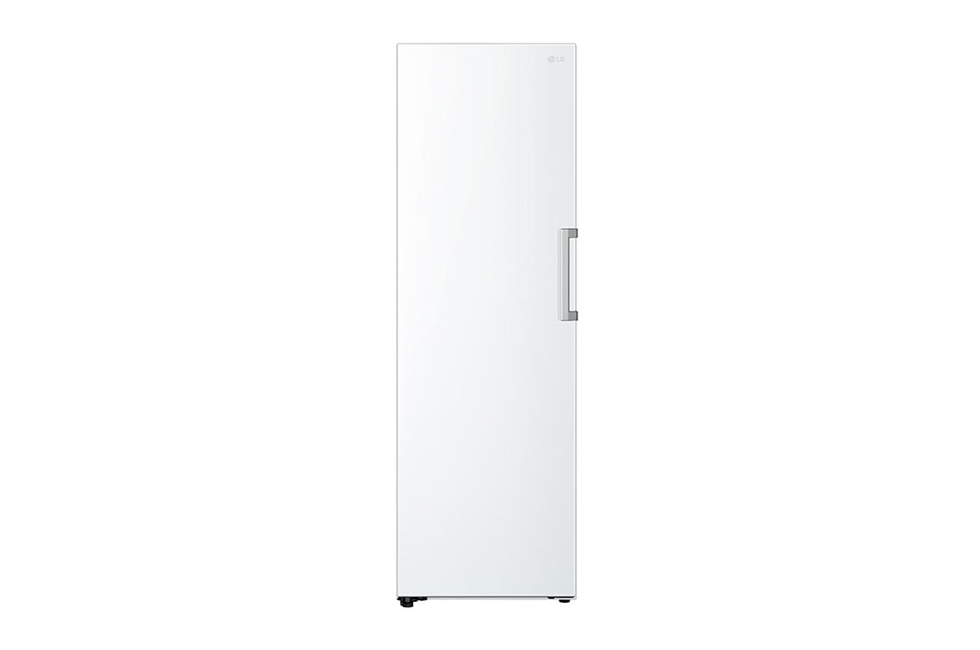 LG 324L Vapaasti seisova pakastin (Valkoinen) - Energialuokka D, Total No Frost, Express Freeze, Front view, GFT41SWGSF