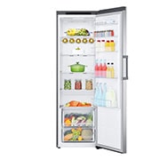 LG 386L Vapaasti seisova jääkaappi (Shiny Steel) - Energialuokka D, Door Cooling™, LINEARCooling™, Moist Balance Crisper™, Front Door Open with Food, GLT51PZGSF, thumbnail 2