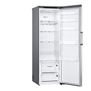 LG 386L Vapaasti seisova jääkaappi (Shiny Steel) - Energialuokka D, Door Cooling™, LINEARCooling™, Moist Balance Crisper™, Left Side Door Open without Food view, GLT51PZGSF, thumbnail 9