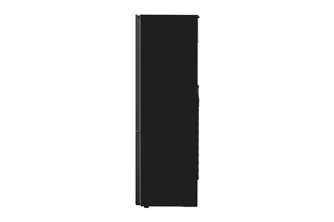 LG 2.03M 384L Jääkaappipakastimet(Matte Black Stainless Steel) - Energialuokka C, Nature Fresh, Door Cooling+™ ja Smart Diagnosis™, side view, GBB62MCGGN, thumbnail 15