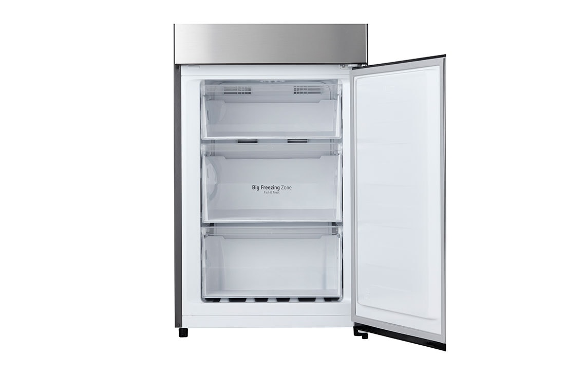 LG 2.03M 336L Jääkaappipakastimet(Silver) - Energialuokka D, Fresh Switch, Zero Clearance, Total No Frost, freezer door open front view, GBM22HSADH, thumbnail 11