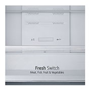 LG 2.03M 336L Jääkaappipakastimet(Silver) - Energialuokka D, Fresh Switch, Zero Clearance, Total No Frost, drawer view, GBM22HSADH, thumbnail 7