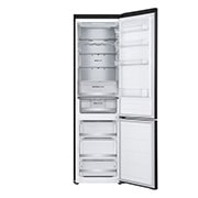LG 2.03M 387L Jääkaappipakastimet (Matte Black) - Energialuokka C, Door Cooling™ ja Smart Diagnosis™ ja Wi-Fi, front double door empty open , GBV5250CEP, thumbnail 3