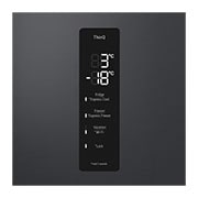 LG 2.03M 387L Jääkaappipakastimet (Matte Black) - Energialuokka C, Door Cooling™ ja Smart Diagnosis™ ja Wi-Fi, top zoom view, GBV5250CEP, thumbnail 6