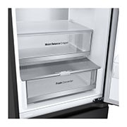 LG 2.03M 387L Jääkaappipakastimet (Matte Black) - Energialuokka C, Door Cooling™ ja Smart Diagnosis™ ja Wi-Fi, down empty view, GBV5250CEP, thumbnail 7