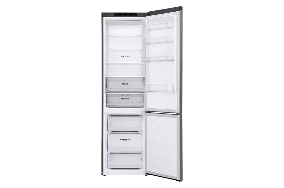 LG GBP62DSNGN 2.03M 384L Jääkaappipakastimet (Dark Silver) - EnergialuokkaD, Door Cooling™ja Smart Diagnosis™, Front open, GBP62DSNGN, thumbnail 4