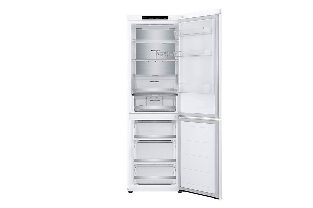 LG 1.86M 344L Jääkaappipakastimet (Valkoinen ) - Energialuokka D, Nature Fresh, Door Cooling+™ ja Smart Diagnosis™, Edessä avoin ruoka, GBV7180DSW, thumbnail 4