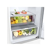 LG GBP62SWNGN 2.03M 384L Jääkaappipakastimet (Valkoinen) - EnergialuokkaD, Door Cooling™ja Smart Diagnosis™, freezer  view with food, GBP62SWNGN, thumbnail 5