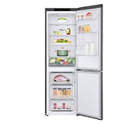 LG GBP61DSPGN 1.86M 341L Jääkaappipakastimet (Dark Silver) - Energialuokka D, Door Cooling™ja Smart Diagnosis™, front view with food, GBP61DSPGN, thumbnail 2