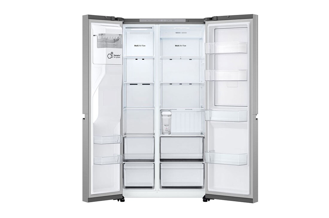LG 641L Door in Door™ Side by Side (Prime Silver), Energialuokka E, Vesi/jää vesijohtoliitännällä, Smart Diagnosis™ , GSJC41PYPE, GSJC41PYPE, thumbnail 3