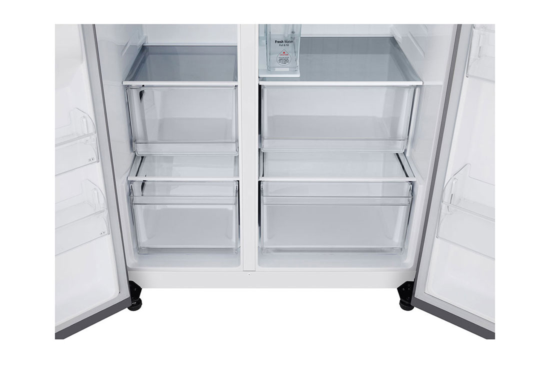 LG 641L Door in Door™ Side by Side (Prime Silver), Energialuokka E, Vesi/jää vesijohtoliitännällä, Smart Diagnosis™ , GSJC41PYPE, GSJC41PYPE, thumbnail 9