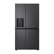 LG 641L Side by Side (Matte Black), Energialuokka E, Vesi/jää ilman vesijohtoliitäntää, Smart Diagnosis™ , front view , GSJC41EPPE, thumbnail 1