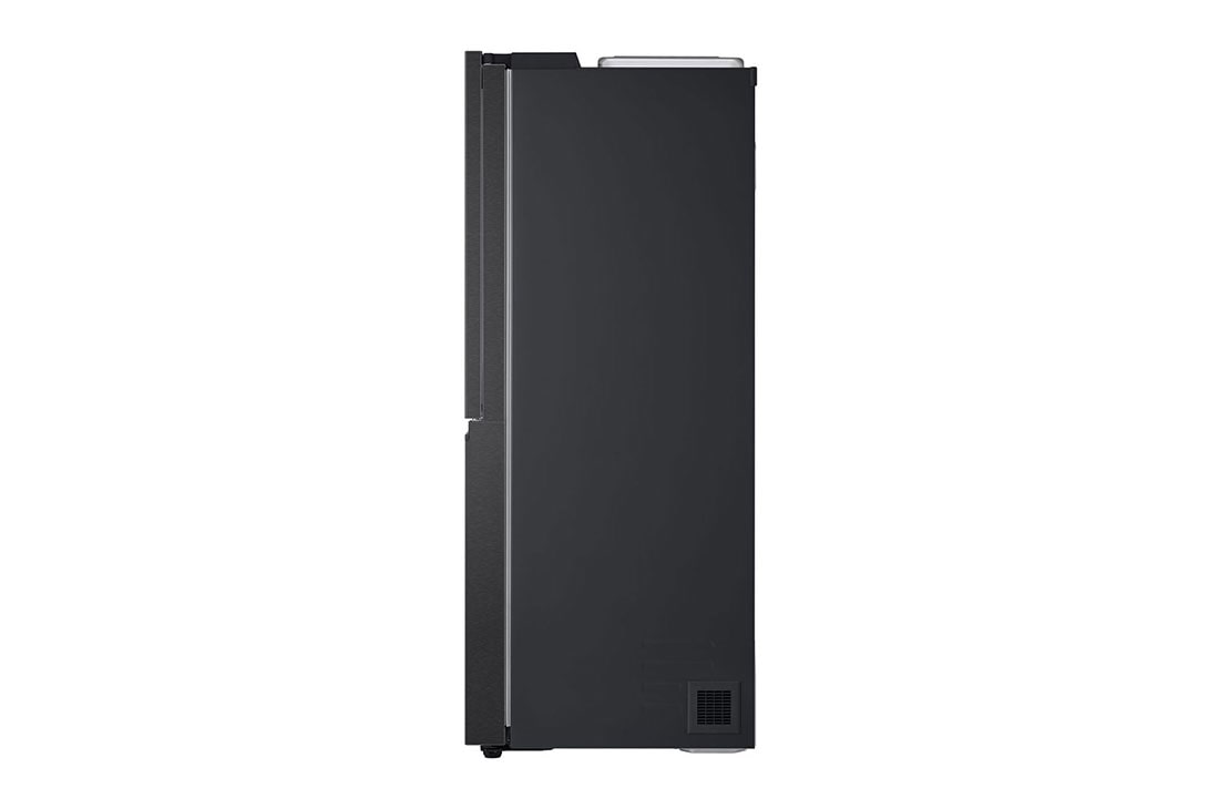 LG 641L Side by Side (Matte Black), Energialuokka E, Vesi/jää ilman vesijohtoliitäntää, Smart Diagnosis™ , side view , GSJC41EPPE, thumbnail 14