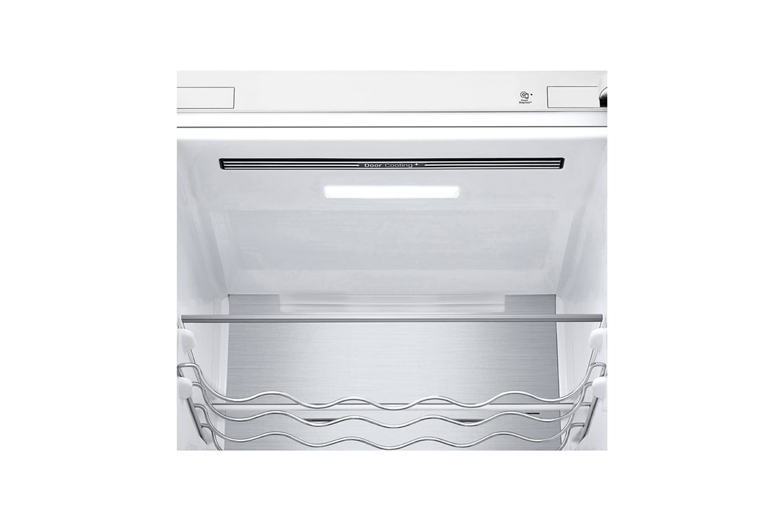LG 2.03M 387L Jääkaappipakastimet (Valkoinen) - Energialuokka C, Door Cooling™ ja Smart Diagnosis™ ja Wi-Fi, front double door open view, GBV5250CSW, thumbnail 4