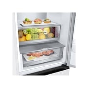 LG 2.03M 387L Jääkaappipakastimet (Valkoinen) - Energialuokka C, Door Cooling™ ja Smart Diagnosis™ ja Wi-Fi, front zoom view, GBV5250CSW, thumbnail 6