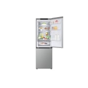 LG 1.86M 344L Jääkaappipakastimet (Prime Silver) - Energialuokka D, Nature Fresh, Door Cooling+™ ja Smart Diagnosis™, front view top single door open, GBV7180DPY, thumbnail 2