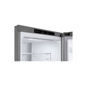 LG 1.86M 344L Jääkaappipakastimet (Prime Silver) - Energialuokka D, Nature Fresh, Door Cooling+™ ja Smart Diagnosis™, top zoom view, GBV7180DPY, thumbnail 10