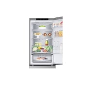 LG 1.86M 344L Jääkaappipakastimet (Prime Silver) - Energialuokka D, Nature Fresh, Door Cooling+™ ja Smart Diagnosis™, front top door open, GBV7180DPY, thumbnail 14