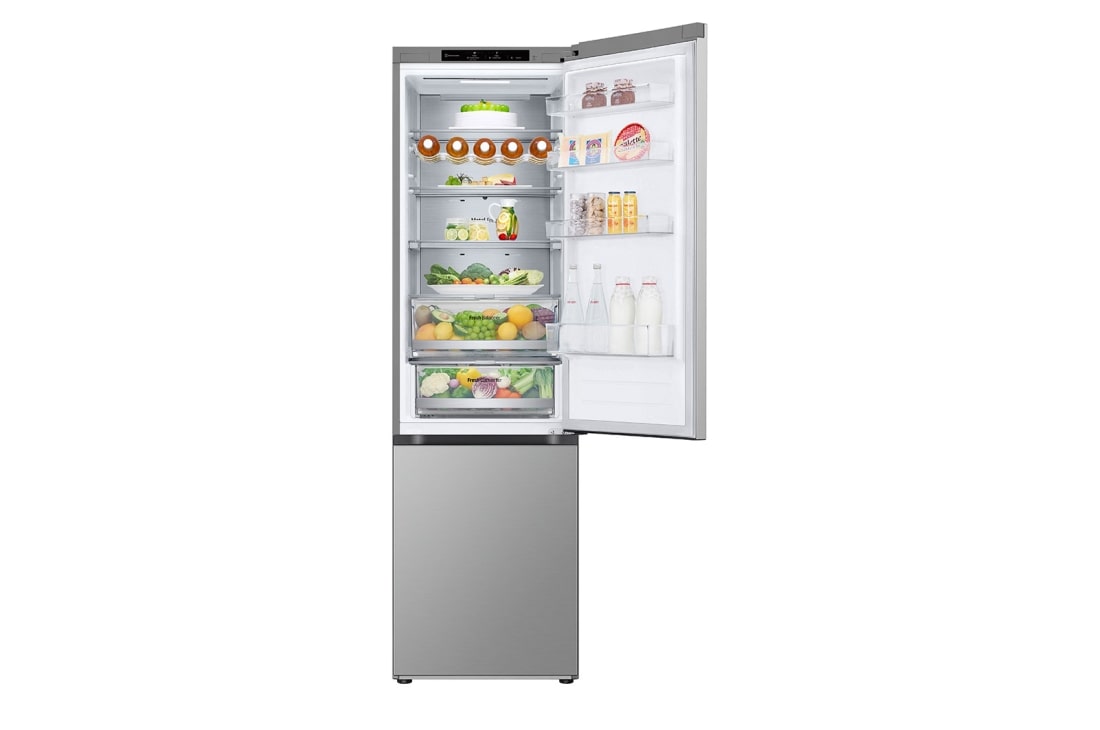 LG 2.03M 387L Jääkaappipakastimet (Prime Silver ) - Energialuokka D, Nature Fresh, Door Cooling+™ ja Smart Diagnosis™, GBV7280DPY, thumbnail 4
