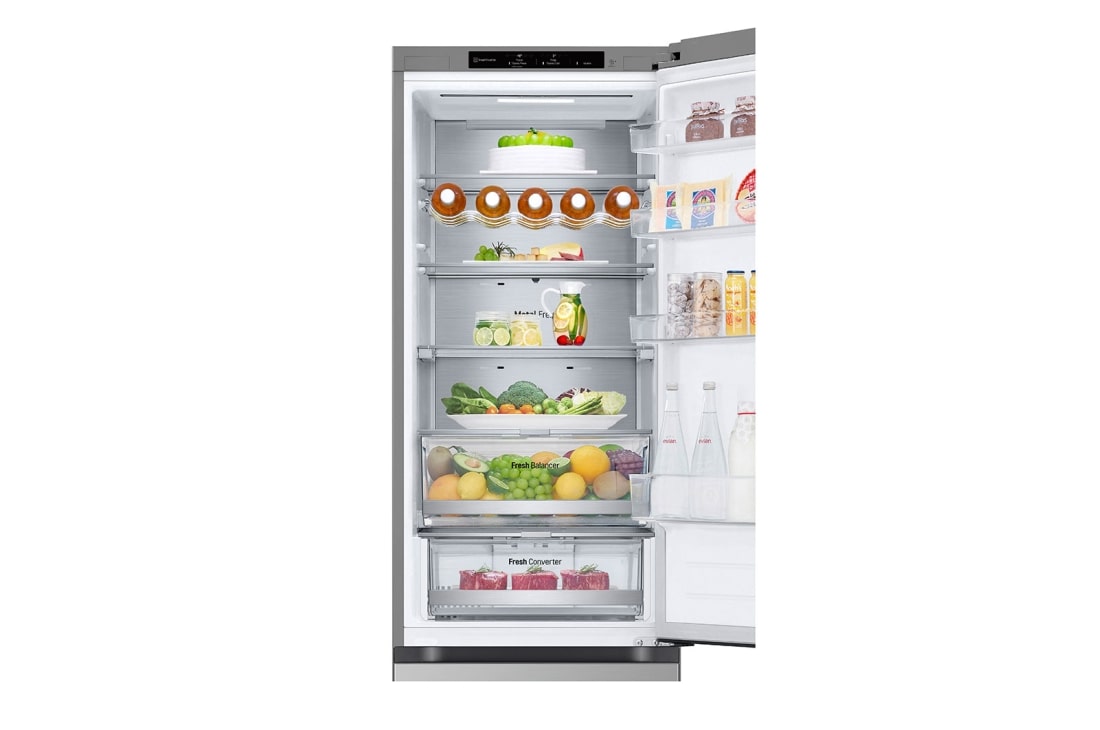 LG 2.03M 387L Jääkaappipakastimet (Prime Silver ) - Energialuokka D, Nature Fresh, Door Cooling+™ ja Smart Diagnosis™, GBV7280DPY, thumbnail 10