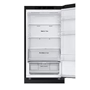 LG 1.86M 344L Jääkaappipakastimet (Matte Black) - Energialuokka E, Nature Fresh, Door Cooling+™ ja Smart Diagnosis™, Front open without food stored, GBV3100EEP, thumbnail 9