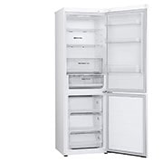 LG 1.86M 344L Jääkaappipakastimet (Valkoinen) - Energialuokka E, Nature Fresh, Door Cooling+™ ja Smart Diagnosis™, Left side all door open without food, GBV3100ESW, thumbnail 11