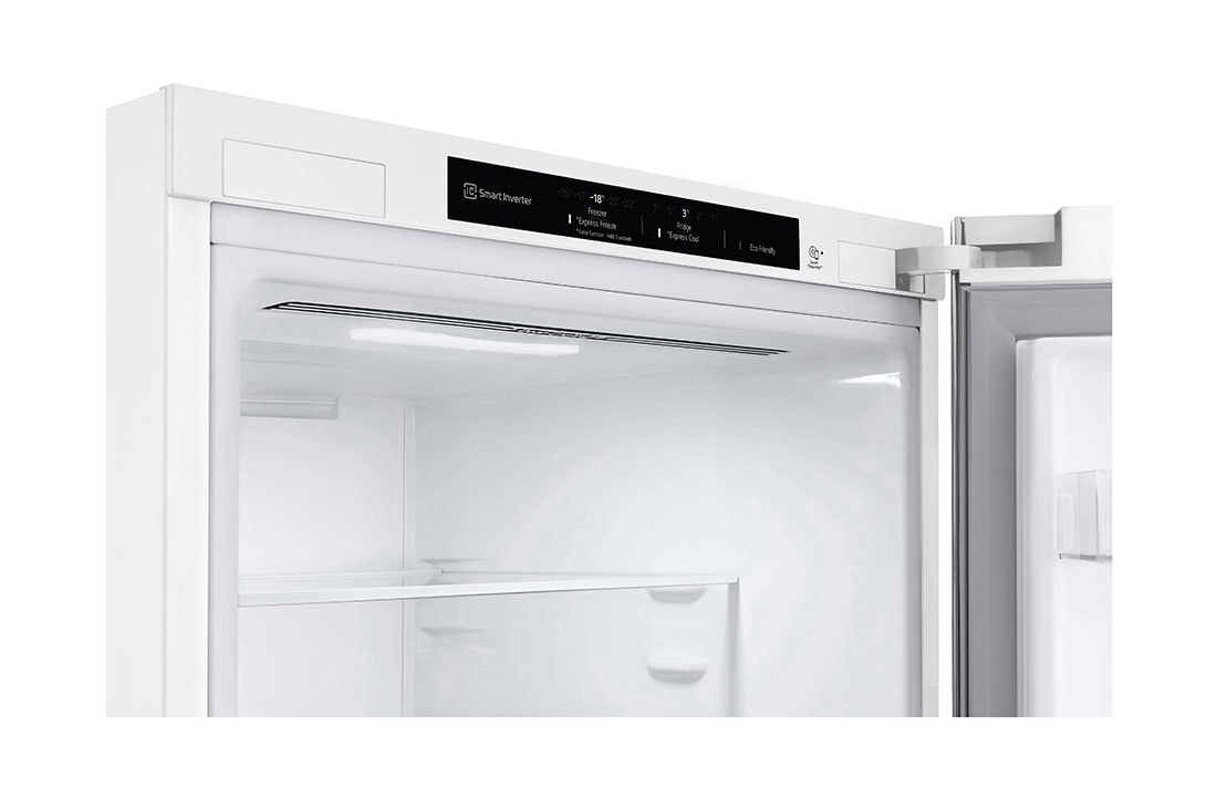 LG GBP61SWPGN 1.86M 341L Jääkaappipakastimet (Valkoinen) - Energialuokka D, Door Cooling™ja Smart Diagnosis™, top detailed view , GBP61SWPGN, thumbnail 9