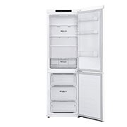 LG GBP61SWPGN 1.86M 341L Jääkaappipakastimet (Valkoinen) - Energialuokka D, Door Cooling™ja Smart Diagnosis™, front view with door open , GBP61SWPGN, thumbnail 3
