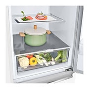 LG GBP61SWPGN 1.86M 341L Jääkaappipakastimet (Valkoinen) - Energialuokka D, Door Cooling™ja Smart Diagnosis™, bottom view with food, GBP61SWPGN, thumbnail 5