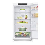 LG GBP61SWPGN 1.86M 341L Jääkaappipakastimet (Valkoinen) - Energialuokka D, Door Cooling™ja Smart Diagnosis™, top detailed view with food, GBP61SWPGN, thumbnail 10