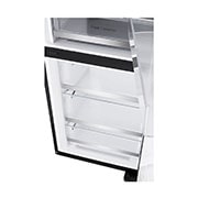 LG 186M 352L Jääkaappipakastimet(Essence Black) - Energialuokka D, InstaView™, Nature Fresh, Door Cooling+™ Smart Diagnosis™ kanssa Wi-Fi, detailed bottom view, GBG7190CEV, thumbnail 11