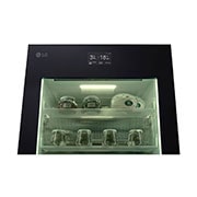 LG 186M 352L Jääkaappipakastimet(Essence Black) - Energialuokka D, InstaView™, Nature Fresh, Door Cooling+™ Smart Diagnosis™ kanssa Wi-Fi, closeup view of display, GBG7190CEV, thumbnail 13