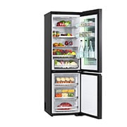LG 186M 352L Jääkaappipakastimet(Essence Black) - Energialuokka D, InstaView™, Nature Fresh, Door Cooling+™ Smart Diagnosis™ kanssa Wi-Fi, Right side open with food stored, GBG7190CEV, thumbnail 15
