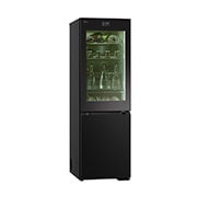 LG 186M 352L Jääkaappipakastimet(Essence Black) - Energialuokka D, InstaView™, Nature Fresh, Door Cooling+™ Smart Diagnosis™ kanssa Wi-Fi, Right side, GBG7190CEV, thumbnail 16