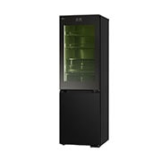 LG 186M 352L Jääkaappipakastimet(Essence Black) - Energialuokka D, InstaView™, Nature Fresh, Door Cooling+™ Smart Diagnosis™ kanssa Wi-Fi, Left side, GBG7190CEV, thumbnail 17