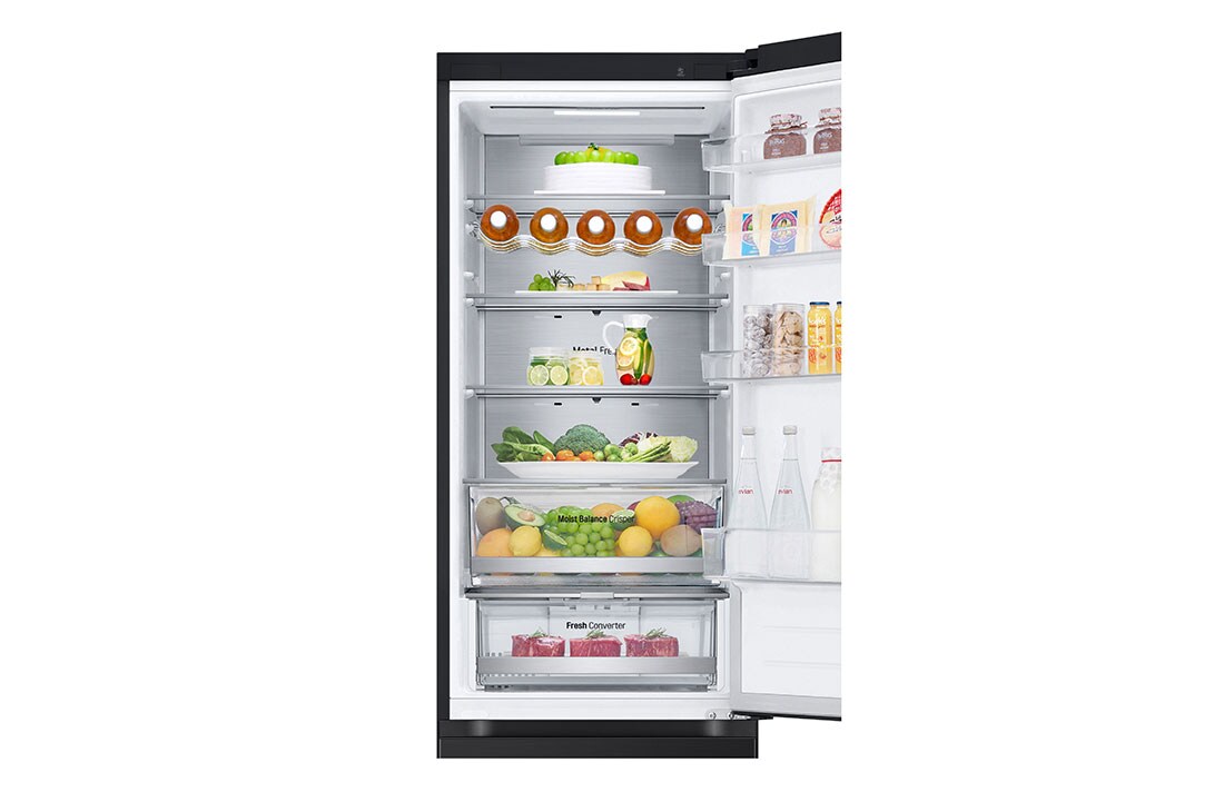 LG 2.03M 387L Jääkaappipakastimet(Matte Black) - Energialuokka D, Door Cooling™ ja Smart Diagnosis™ kanssa Wi-Fi, duct food, GBV5250DEP, thumbnail 9