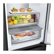 LG 2.03M 387L Jääkaappipakastimet(Matte Black) - Energialuokka D, Door Cooling™ ja Smart Diagnosis™ kanssa Wi-Fi, drawer food, GBV5250DEP, thumbnail 7