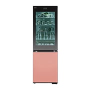 LG 186M 352L Jääkaappipakastimet(Essence Black) - Energialuokka D, MoodUP™, InstaView™, Nature Fresh, Door Cooling+™ Smart Diagnosis™ kanssa Wi-Fi, M-VB_Mood-Up_GC-V459QGWD_Front_On_LED_Food, GBG719MDNN, thumbnail 1