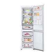 LG 1.86M 344L Jääkaappipakastimet(Valkoinen) - Energialuokka D, Door Cooling™ ja Smart Diagnosis™ kanssa Wi-Fi, Front all open food view, GBV5150DSW, thumbnail 2