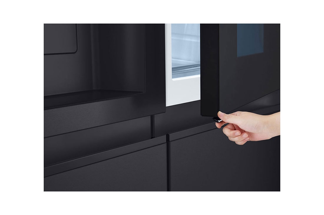 LG 628L InstaView Door in Door™ Side by Side (Essence Black), Energialuokka D, Vesi/jää ilman vesijohtoliitäntää, Smart Diagnosis™ ja Wi-Fi, GSXV91MCAE, GSXE91EVAD, thumbnail 8