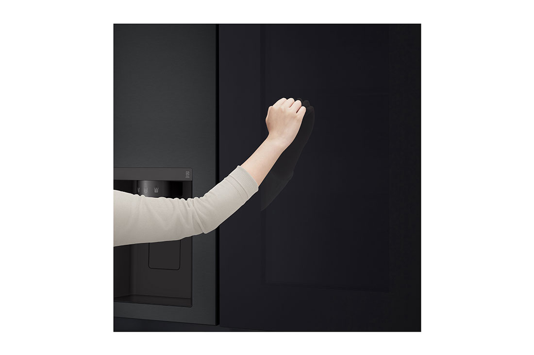 LG 635L InstaView™ Side by Side (Matte Black), Energialuokka E, Vesi/jää ilman vesijohtoliitäntää, Smart Diagnosis™ ja Wi-Fi, receptive view , GSGV80EPLL, thumbnail 11