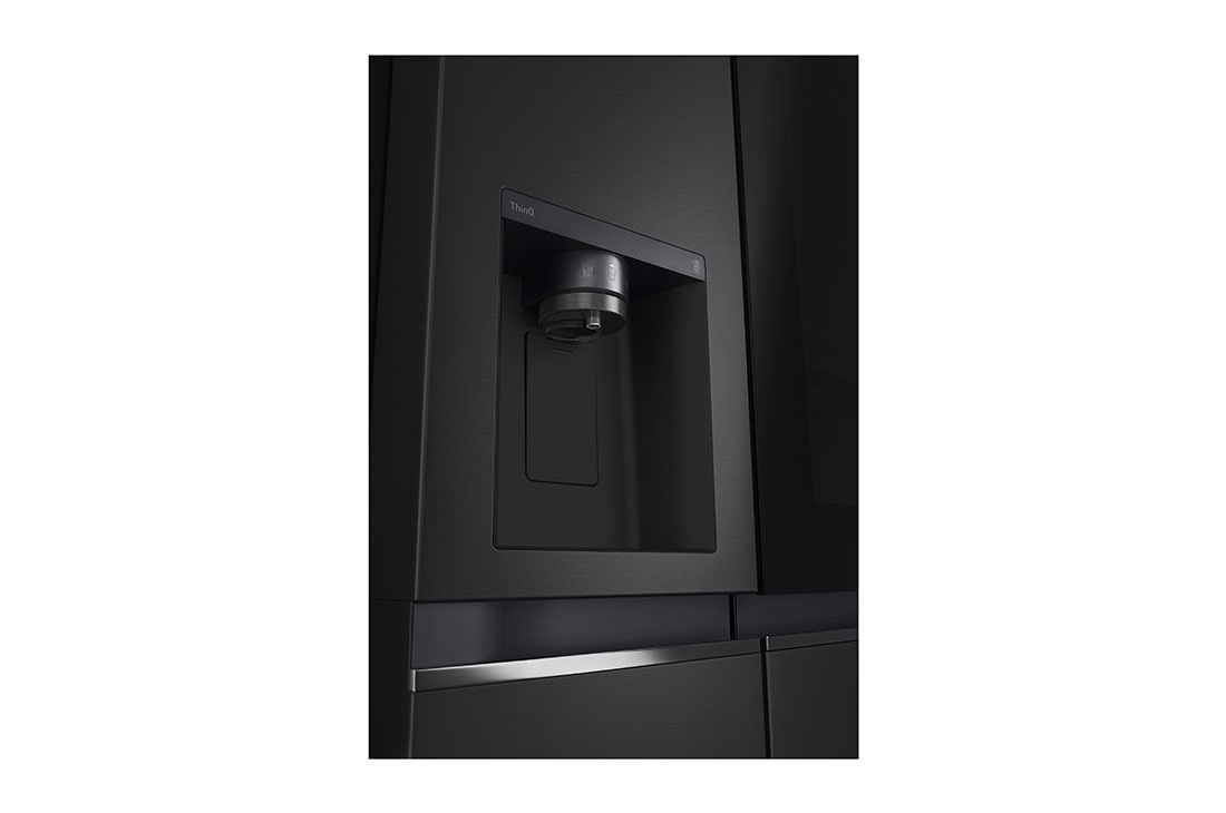 LG 635L InstaView™ Side by Side (Matte Black), Energialuokka E, Vesi/jää ilman vesijohtoliitäntää, Smart Diagnosis™ ja Wi-Fi, receptive view , GSGV80EPLL, thumbnail 6