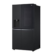 LG 635L InstaView™ Side by Side (Matte Black), Energialuokka E, Vesi/jää ilman vesijohtoliitäntää, Smart Diagnosis™ ja Wi-Fi, left view , GSGV80EPLL, thumbnail 15