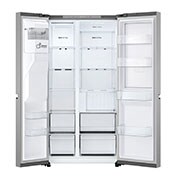LG 638L Door in Door™ Side by Side (Prime Silver), Energialuokka E, Vesi/jää ilman vesijohtoliitäntää, Smart Diagnosis™ , door open without food , GSJC40PYPE, thumbnail 3