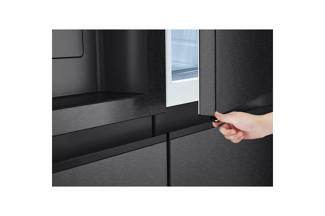 LG 638L Door in Door™ Side by Side (Matte Black), Energialuokka E, Vesi/jää ilman vesijohtoliitäntää, Smart Diagnosis™ , GSJC40EPPE, GSJC40EPPE, thumbnail 10