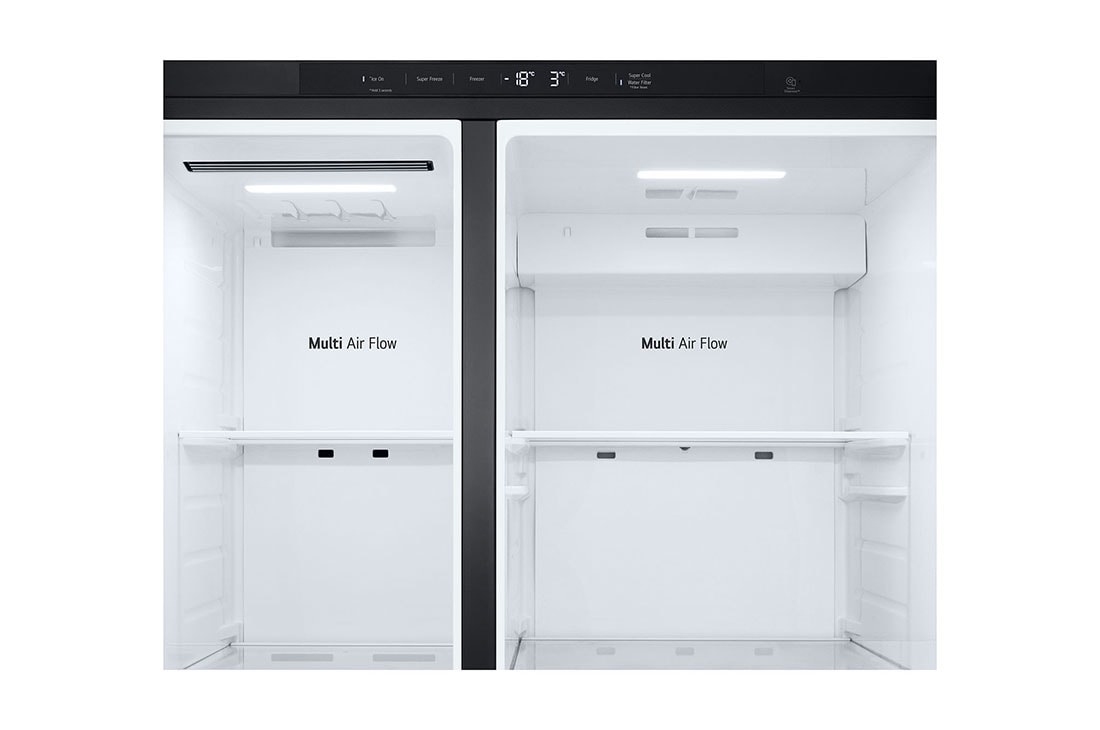 LG 638L Door in Door™ Side by Side (Matte Black), Energialuokka E, Vesi/jää ilman vesijohtoliitäntää, Smart Diagnosis™ , LED, GSJC40EPPE, thumbnail 8