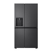 LG 638L Door in Door™ Side by Side (Matte Black), Energialuokka E, Vesi/jää ilman vesijohtoliitäntää, Smart Diagnosis™ , Front, GSJC40EPPE, thumbnail 1