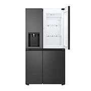 LG 638L Door in Door™ Side by Side (Matte Black), Energialuokka E, Vesi/jää ilman vesijohtoliitäntää, Smart Diagnosis™ , Front open, GSJC40EPPE, thumbnail 7