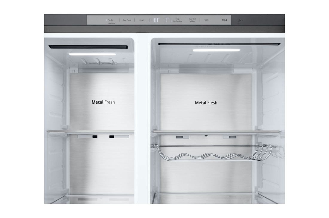 LG 628L InstaView Door in Door™ Side by Side (Metal Sorbet), Energialuokka D, Vesi/jää ilman vesijohtoliitäntää, Smart Diagnosis™ ja Wi-Fi, GSXE91MBAD, thumbnail 11